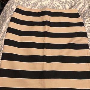 NWT Loft black/tan pencil skirt